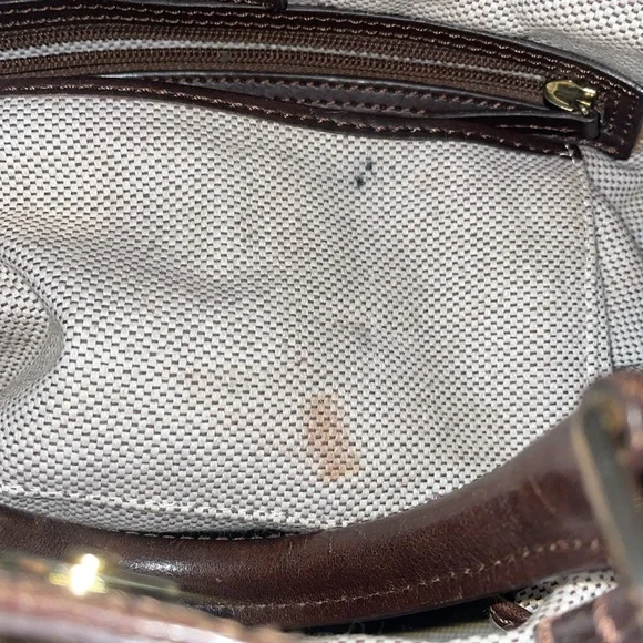 Dooney & Bourke  Embossed Croco Satchel Shopper Shoulder Bag - Picture 12 of 15